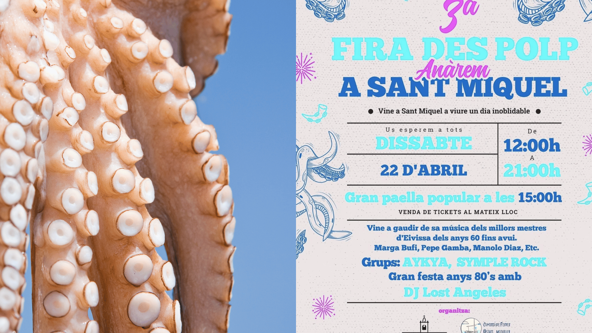 Feria del Pulpo en Sant Miquel. Ibiza - Fira des Polp Eivissa