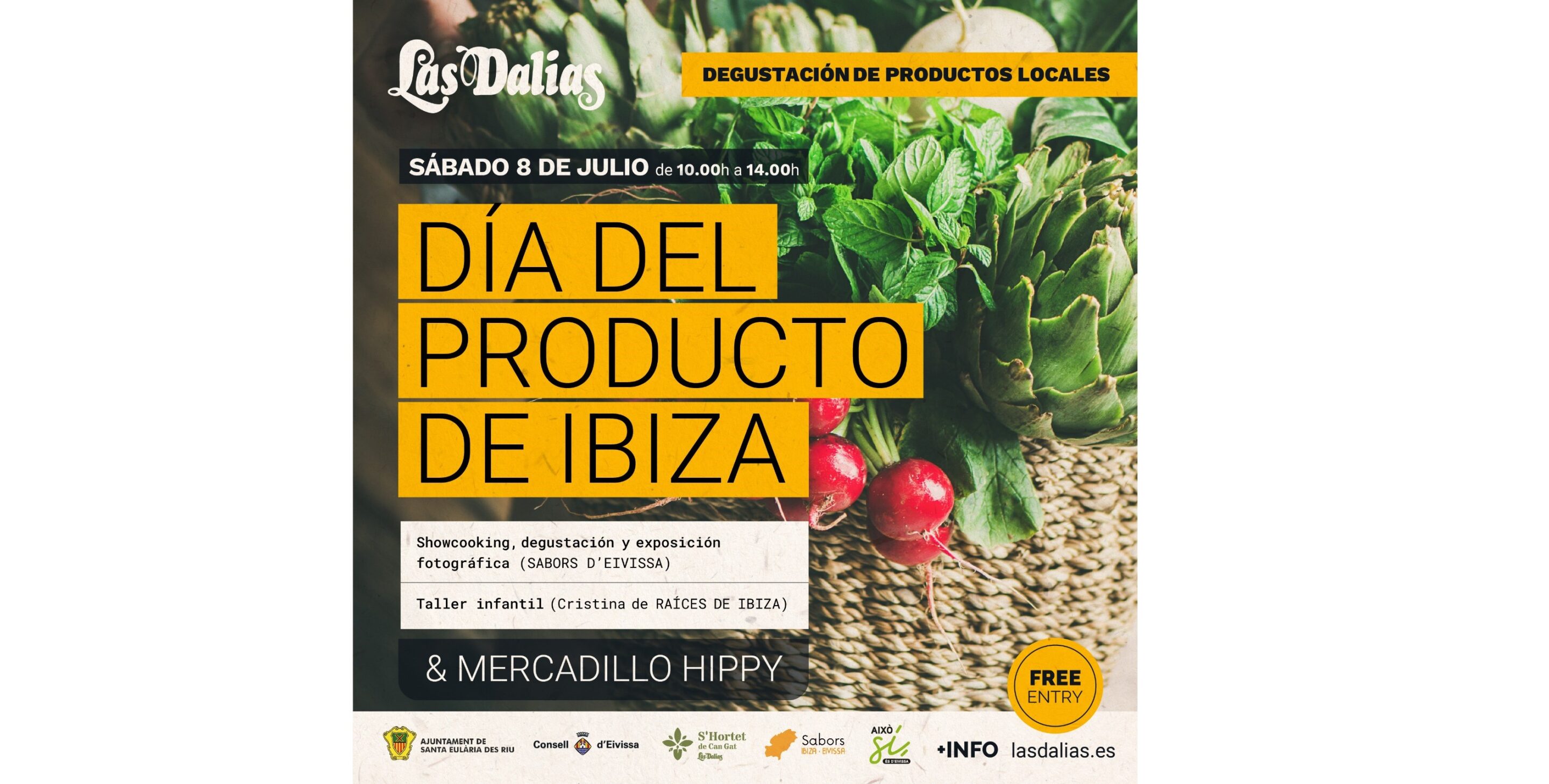 Día del producto de Ibiza Las Dalias 8 de julio de 2023
