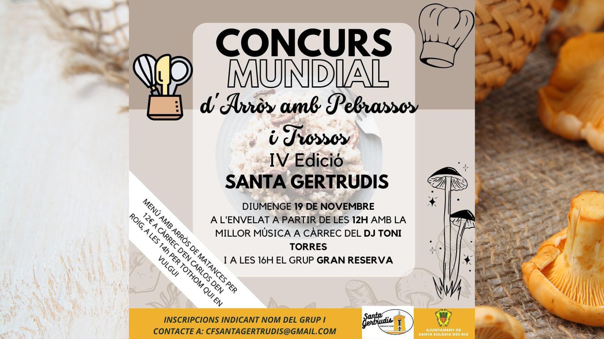 Concurso de Arròs amb Pebrassos. Santa Gertrudis Ibiza