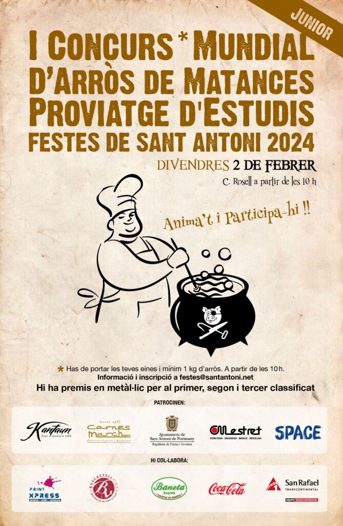 Concurso Mundial de "Arròs de matances" Júnior