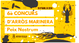 Poster promocional del Concurso de arroz marinera de Ibiza 2024
