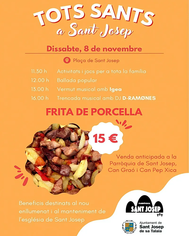 Frita de porcella Tot Sants Sant Josep 2025